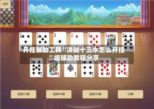 开挂辅助工具“决战十三水怎么开挂”细辅助教程分享-第3张图片