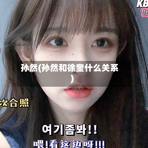 孙然(孙然和徐奎什么关系)