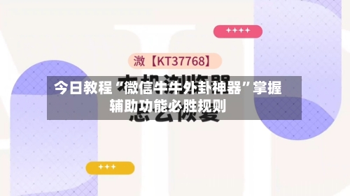 今日教程“微信牛牛外卦神器”掌握辅助功能必胜规则