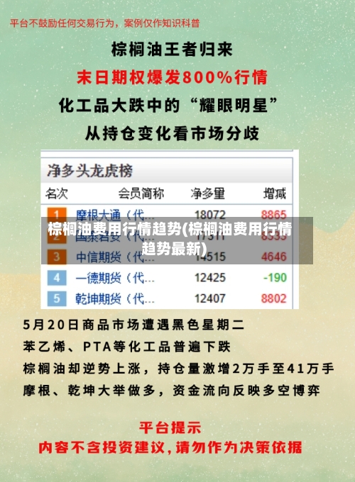 棕榈油费用行情趋势(棕榈油费用行情趋势最新)