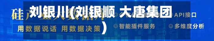刘银川(刘银顺 大唐集团)-第2张图片