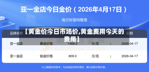 【黄金价今日市场价,黄金费用今天的费用】-第2张图片