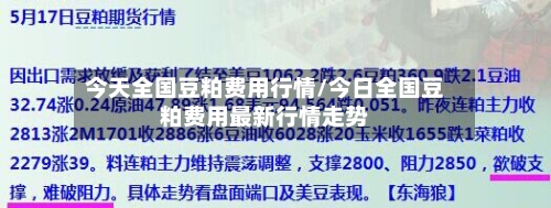 今天全国豆粕费用行情/今日全国豆粕费用最新行情走势