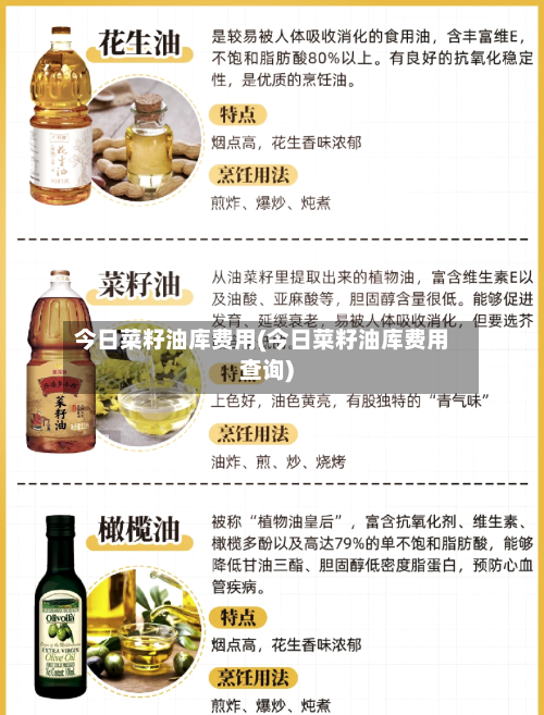 今日菜籽油库费用(今日菜籽油库费用查询)-第2张图片
