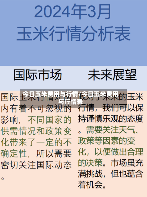 今日玉米费用与行情/今日玉米费用与行情表-第3张图片