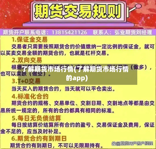 了解期货市场行情(了解期货市场行情的app)
