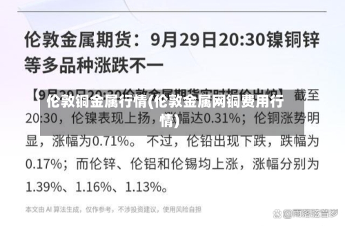 伦敦铜金属行情(伦敦金属网铜费用行情)