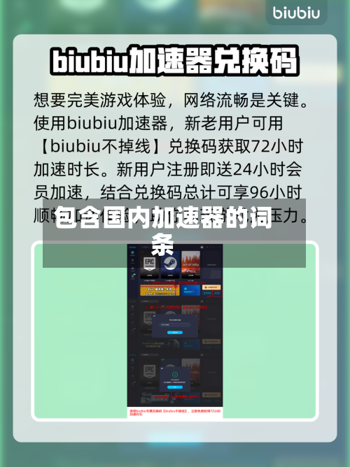 包含国内加速器的词条