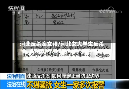 河北反杀案女孩/河北女大学生反杀