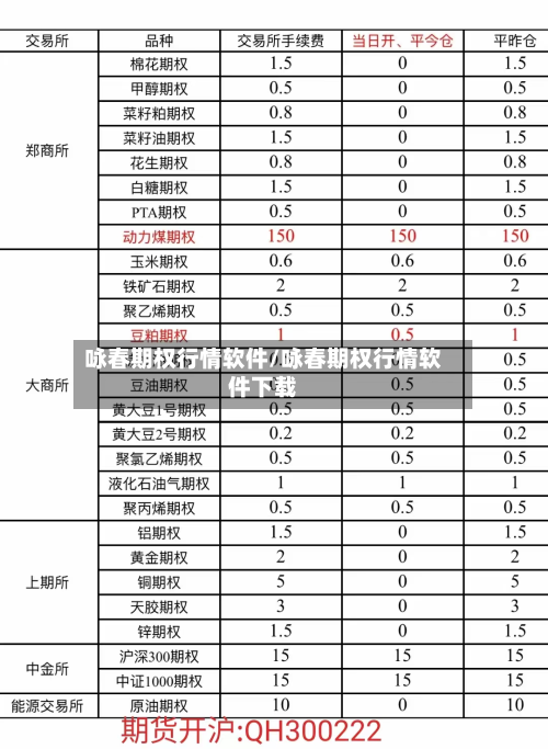咏春期权行情软件/咏春期权行情软件下载