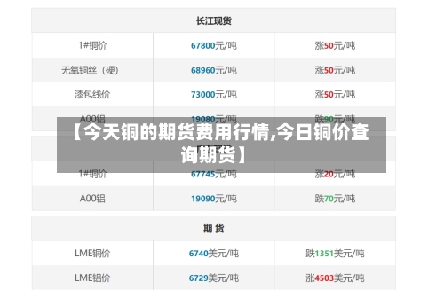 【今天铜的期货费用行情,今日铜价查询期货】-第2张图片