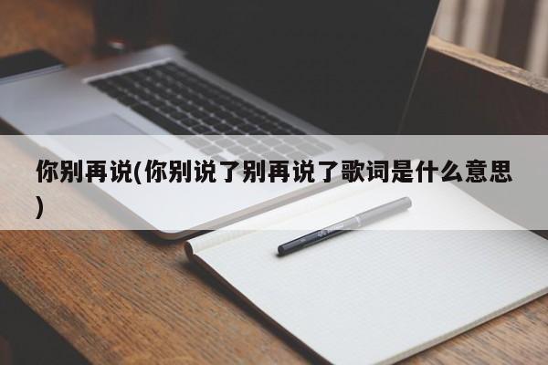 你别再说(你别说了别再说了歌词是什么意思)